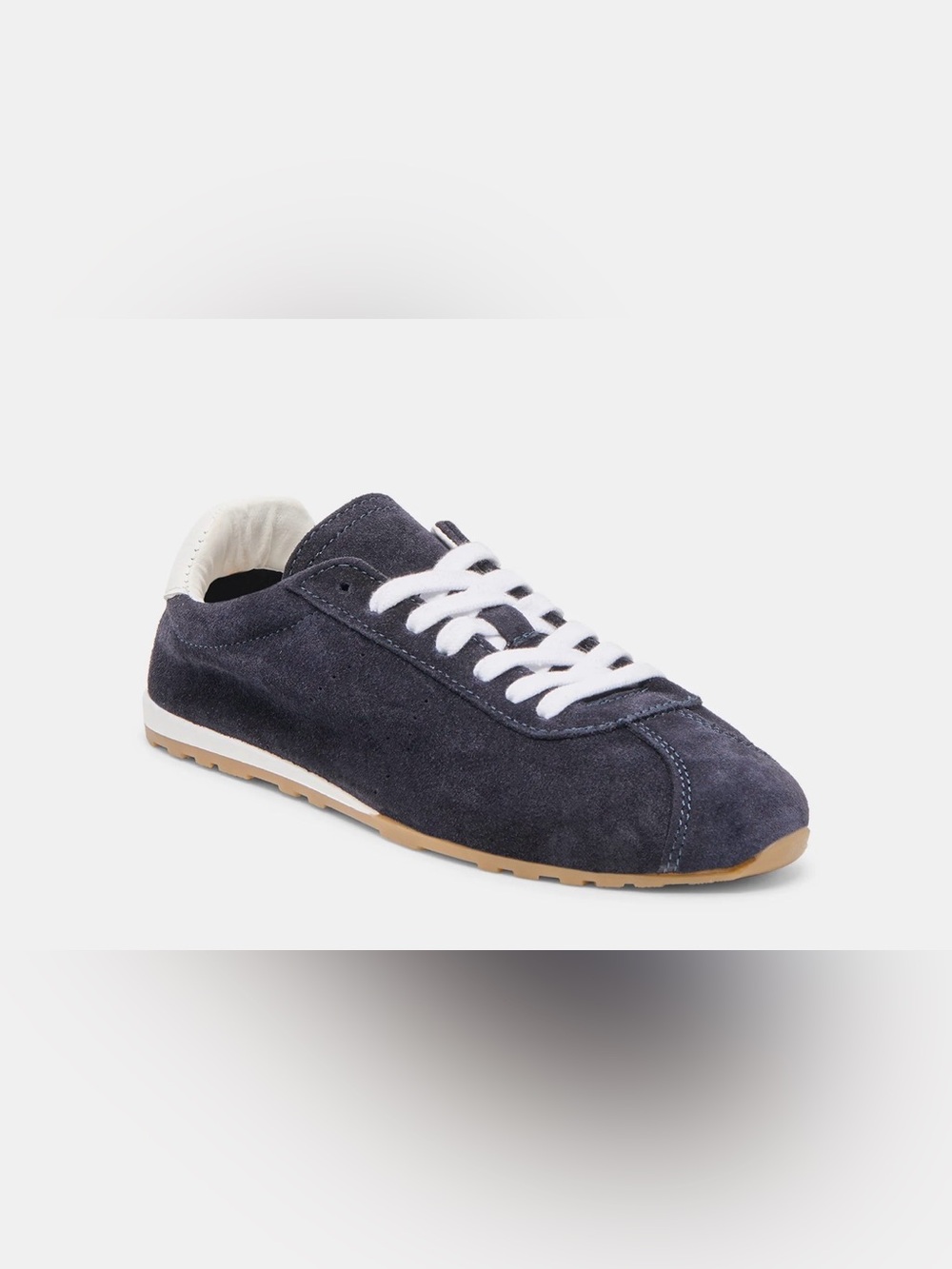 Dolce Vita Suede Sneaker in Navy and White